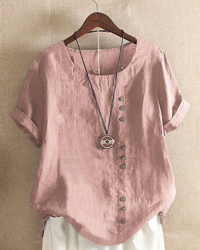 Ava™ - Linen Summer T-shirt