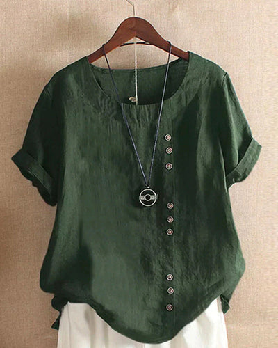 Ava™ - Linen Summer T-shirt