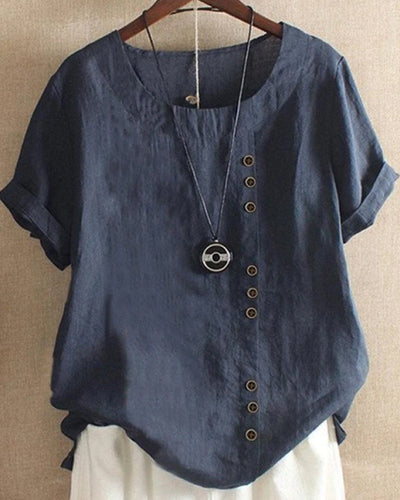 Ava™ - Linen Summer T-shirt