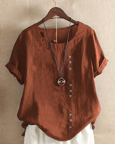 Ava™ - Linen Summer T-shirt