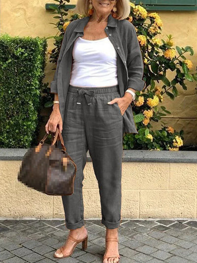 Hatice - 2-piece linen set