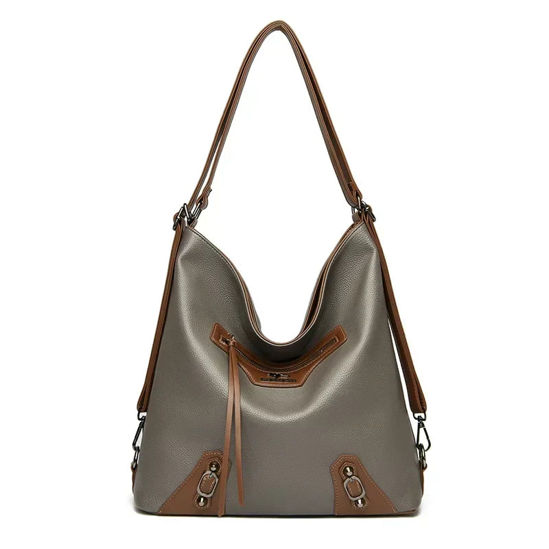 Ashley | Elegant leather bag with several compartments