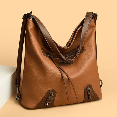 Ashley | Elegant leather bag with several compartments