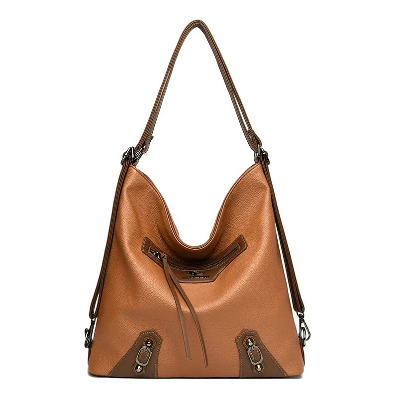 Ashley | Elegant leather bag with several compartments