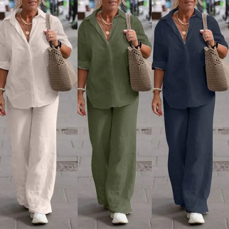 Dana - 2-piece linen set
