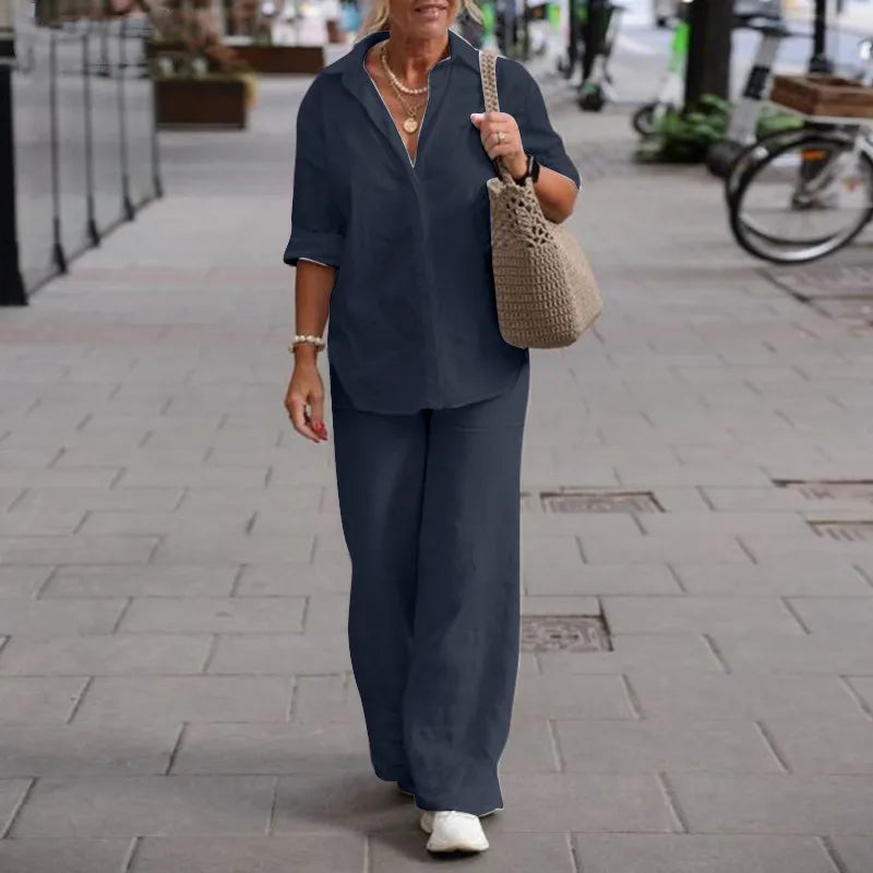 Dana - 2-piece linen set