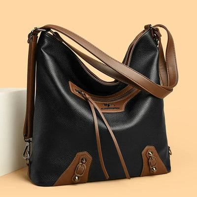Ashley | Elegant leather bag with several compartments