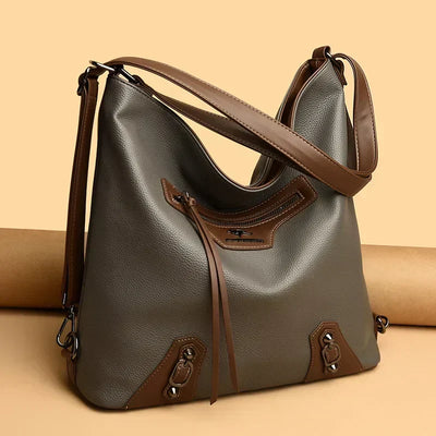 Ashley | Elegant leather bag with several compartments