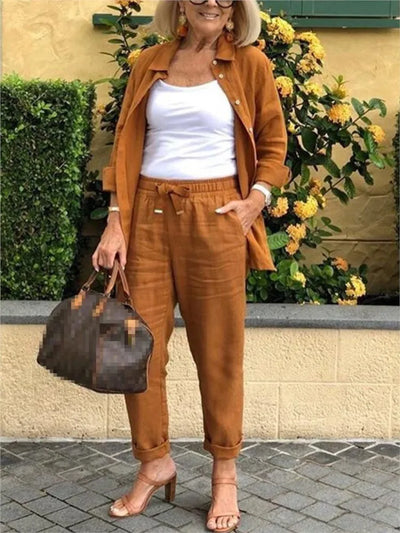 Hatice - 2-piece linen set