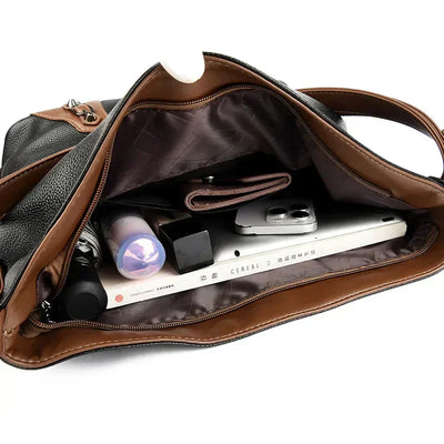 Ashley | Elegant leather bag with several compartments