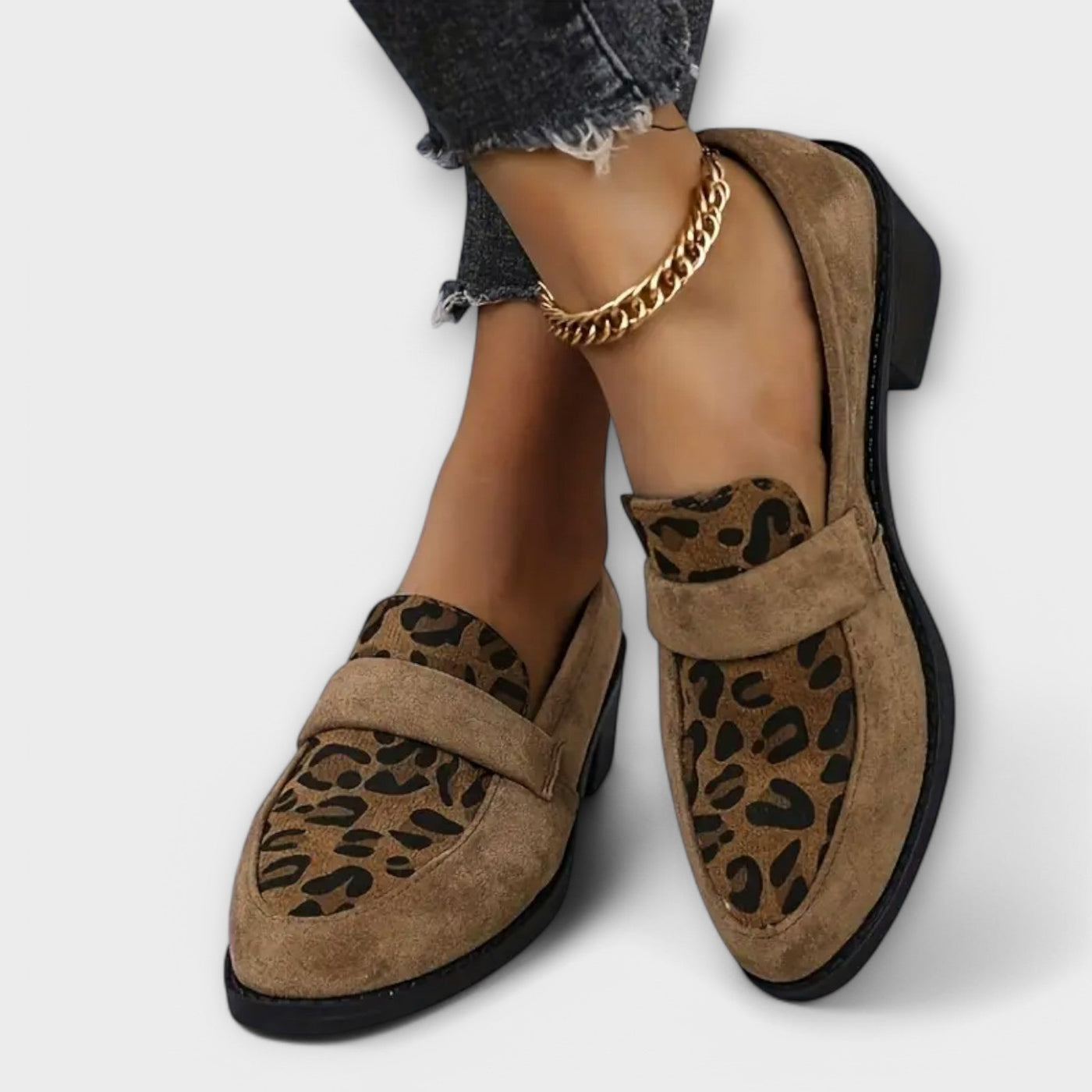 Karla - Elegant Leopardprint loafers