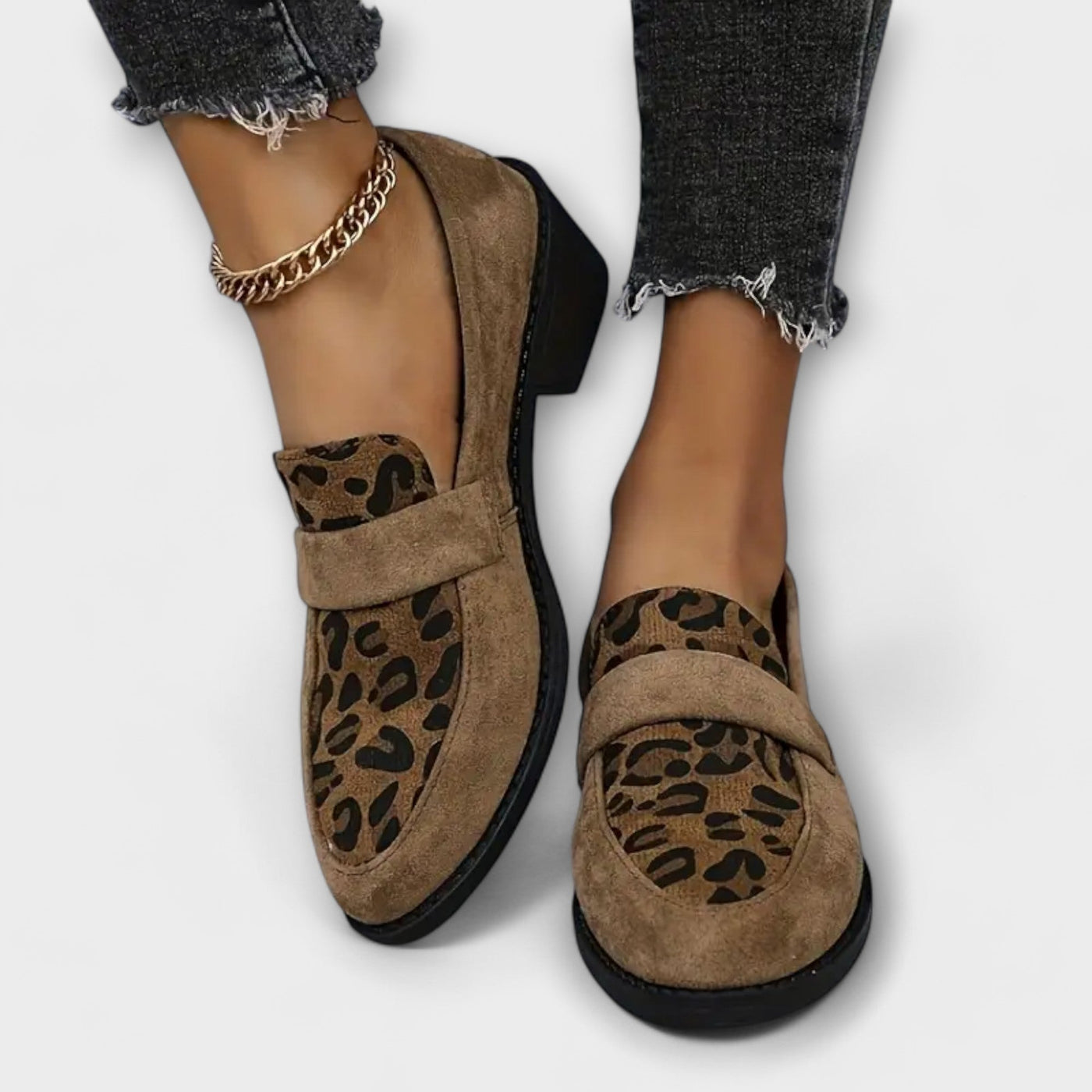 Karla - Elegant Leopardprint loafers